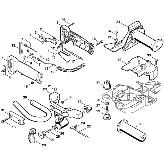 HS76 Hedge Trimmer Handle