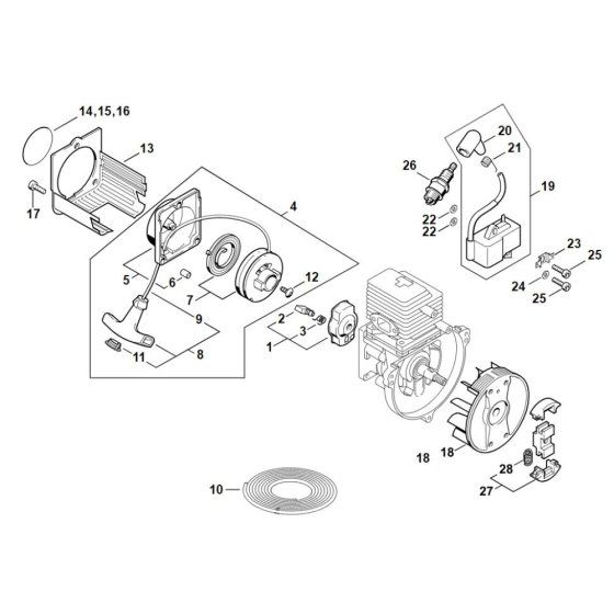Rewind Starter & Ignition System
