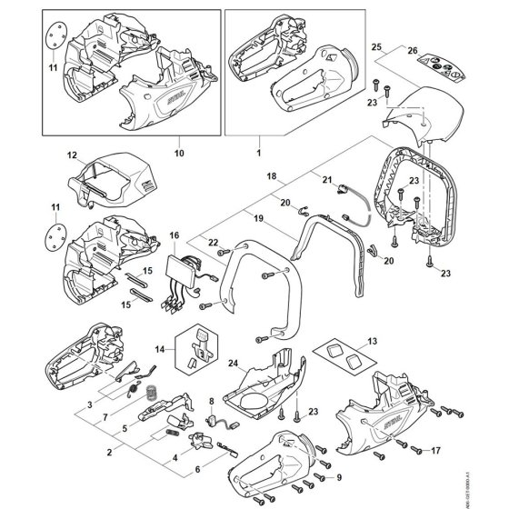 Stihl HSA 60 Parts