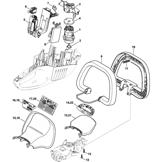 HSA66 Motor Assembly Parts