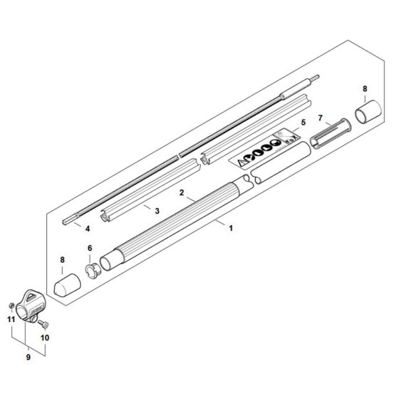 Drive Tube Assembly for Stihl HT 134