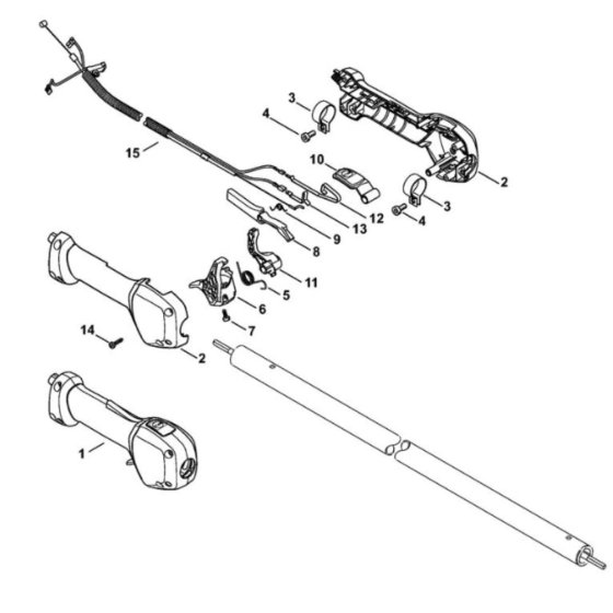 Handle Assembly for Stihl HT 134