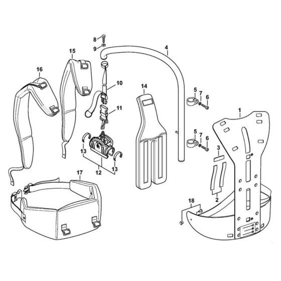 Support System for Stihl HT 134