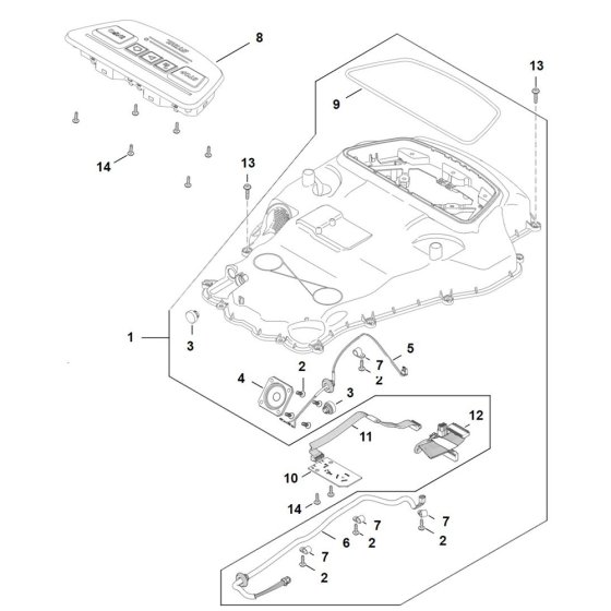 Housing Upper Part for Stihl iMOW