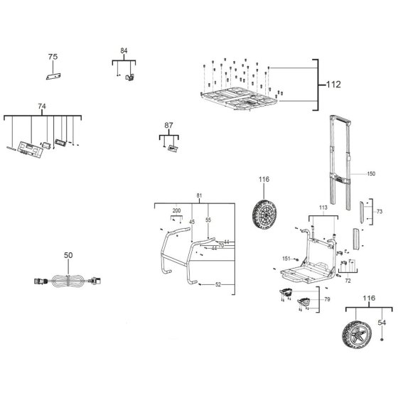 Complete Assembly for Milwaukee IRPSUOP2500 Generators