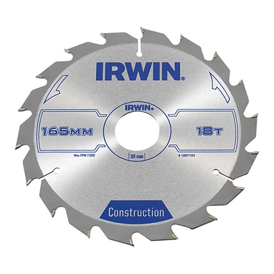 Irwin 165mm Circular Saw Blade