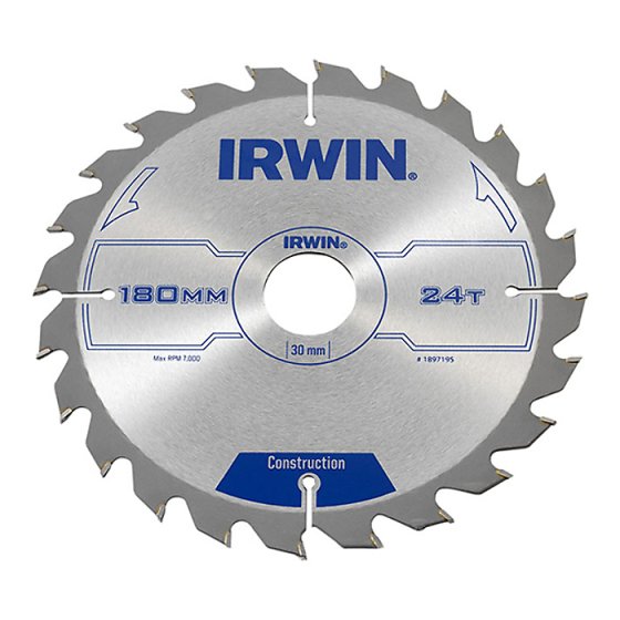 Irwin 180mm Circular Saw Blade