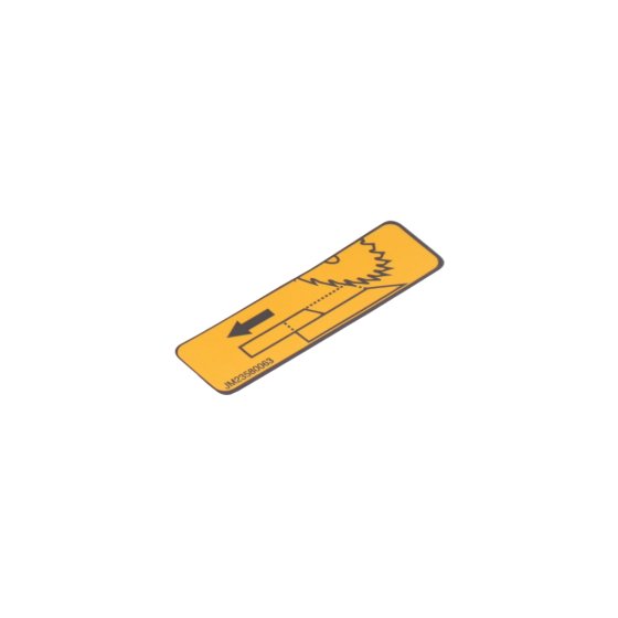 Label/Caution for Makita LS0815FL Mitre Saw - OEM No. JM23580063