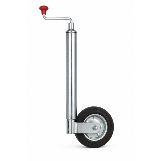 48mm Jockey Wheel, Smooth Tube, 150kg, 200x40mm Wheel - Knott Avonride