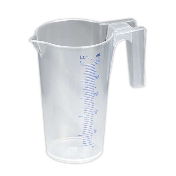 Measuring Jug Translucent 0.25ltr Sealey Part No. JT0250