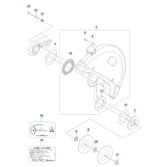 Blade Guard for Husqvarna K1270 II