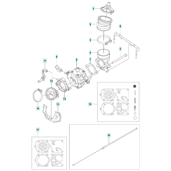 Carburettor Assembly for K1270