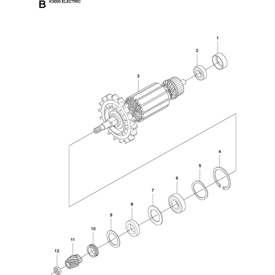 Armature Assembly for K3000