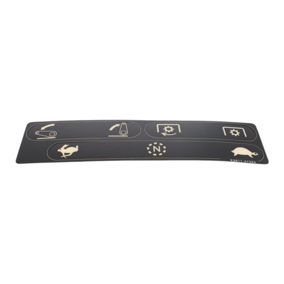Label for Kubota F2880-AU, F2890-AU Front Mowers - OEM No. K3611 47263