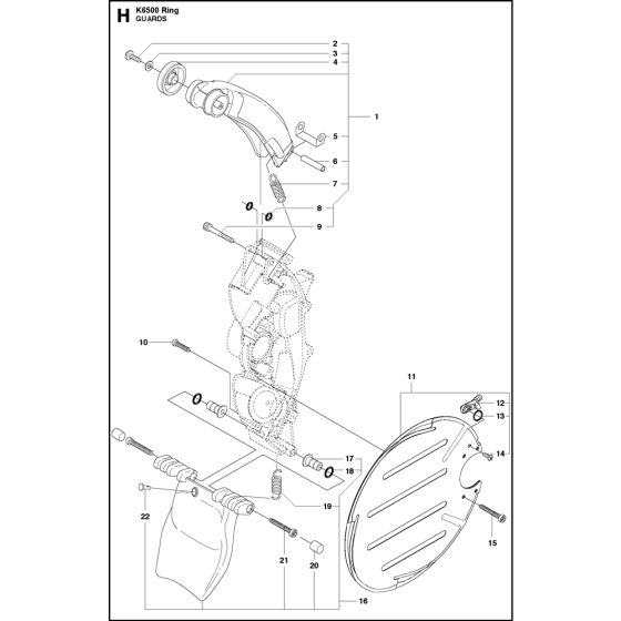 Guards Assembly for K6500