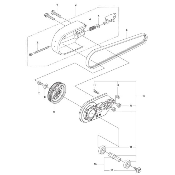 Belt Guard & Pulley Assembly