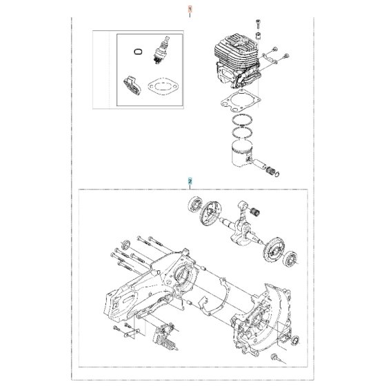 Engine for Husqvarna K770