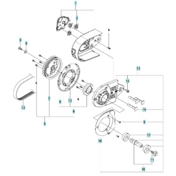 Belt Guard & Pulley Assembly