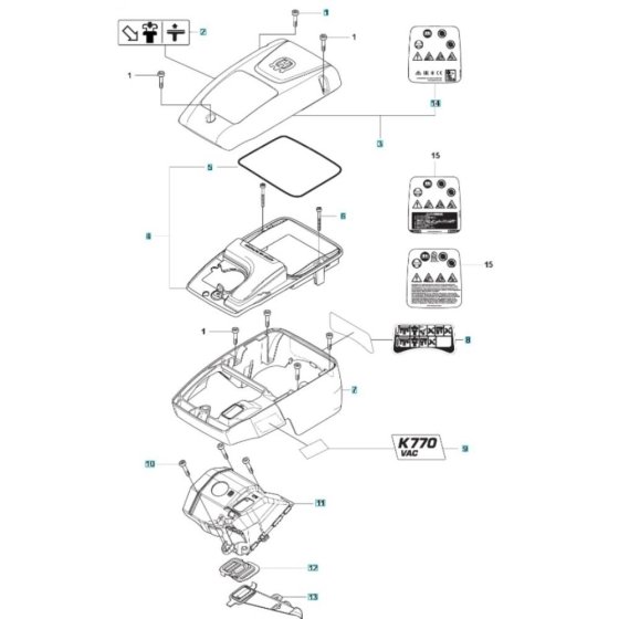 Cylinder Cover for Husqvarna K770