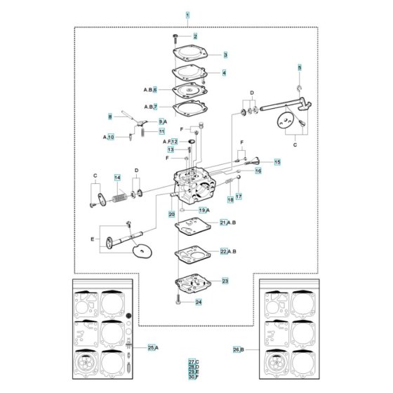 Carburettor Assembly for K950