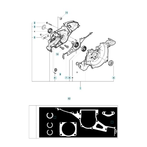 Crankcase Assembly for K950