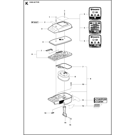 Cylinder Cover for Husqvarna K950