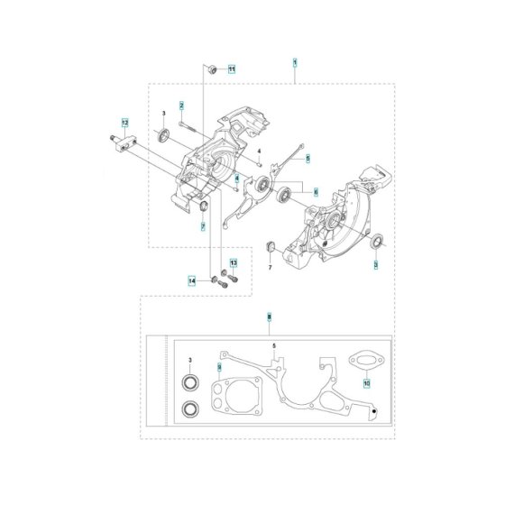 Crankcase Assembly for K960