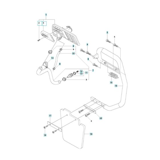 Handle Assembly for Husqvarna K970
