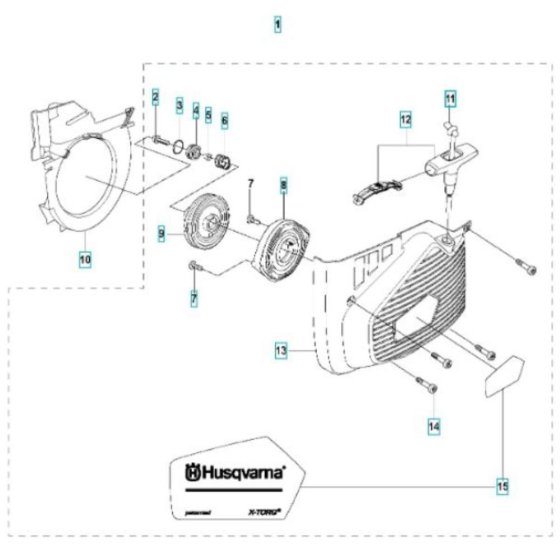 Starter Assembly for Husqvarna K970
