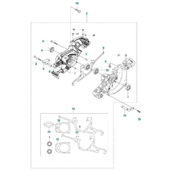 Crankcase Assembly for K970