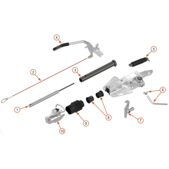 Complete Assembly for Knott KF13 Overrun Device