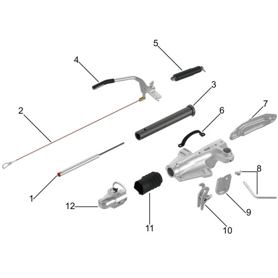 Complete Assembly for Knott KFG35 Overrun Device