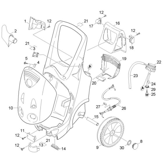 Housing Assembly for Karcher HD 10-25-4 S Pressure Washer