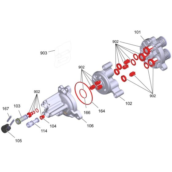 Pump Head Assembly for Karcher HD 5-17 C Pressure Washer