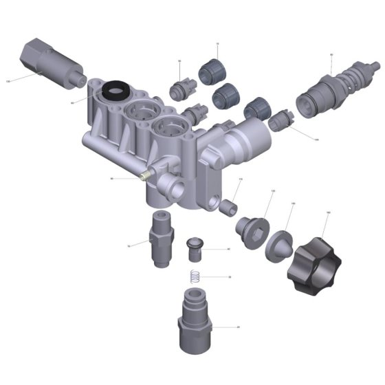 Cylinder Head Assembly for Karcher HD 6-15 G Classic Pressure Washer