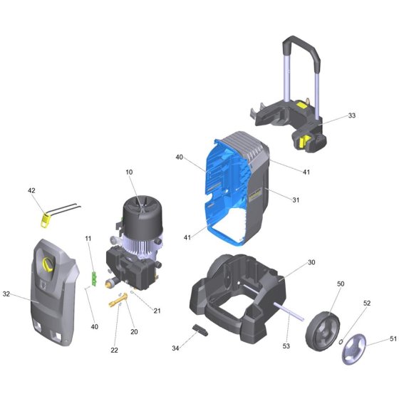 Housing Assembly for Karcher HD 7-14-4 M Pressure Washer