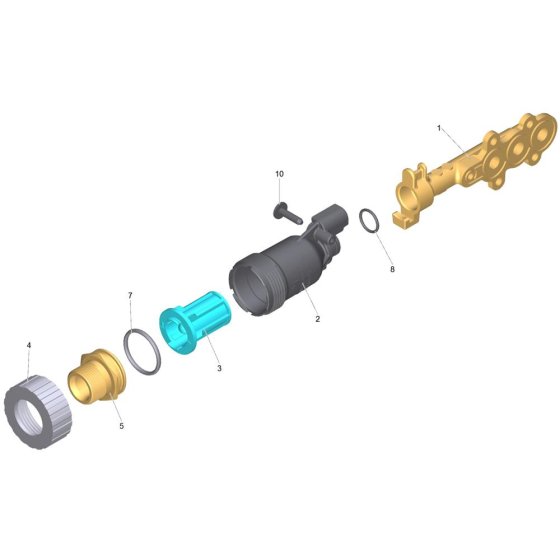 Water Intake Assembly for Karcher HD 7-16-4 M Cage Pressure Washer
