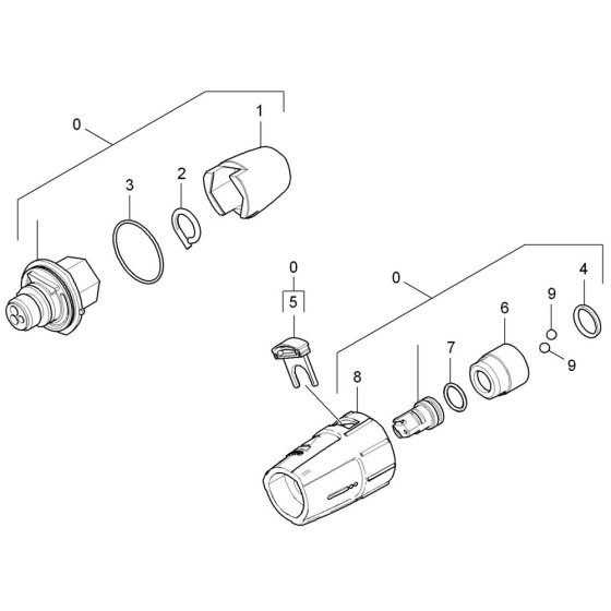 Nozzle Assembly for Karcher HD 728 B Cage Pressure Washer