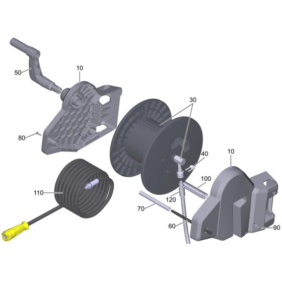 Hose Reel Assembly for Karcher HD 9-20-4 S Pressure Washer