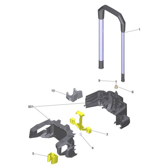 Handle Assembly for Karcher HD 6/11-4 M Pressure Washer