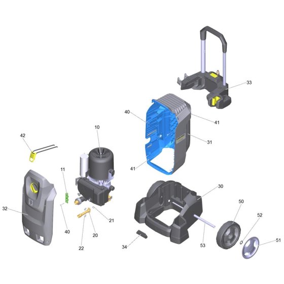 Housing Assembly for Karcher HD 7/12-4 M Pressure Washer