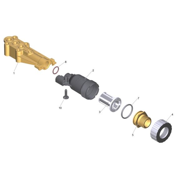 Water Intake Assembly for Karcher HD 7/12-4 M Pressure Washer