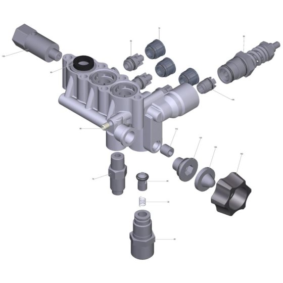 Cylinder Head Assembly for Karcher HD 7-20 G Classic Pressure Washer