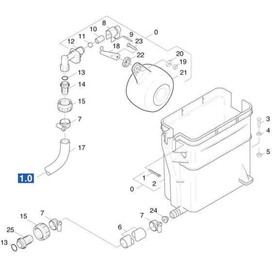Float Chest Assembly for Karcher HDS 1000 DE Pressure Washer