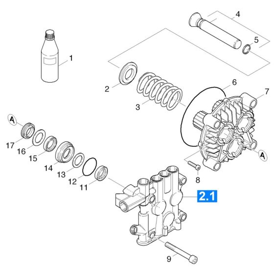 Piston Assembly for Karcher HDS 12-18-4 S Pressure Washer