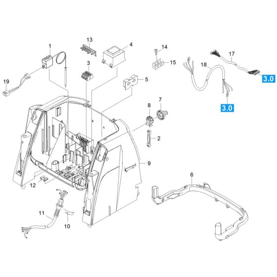 Control Box Assembly for Karcher HDS 12-18-4 S Pressure Washer