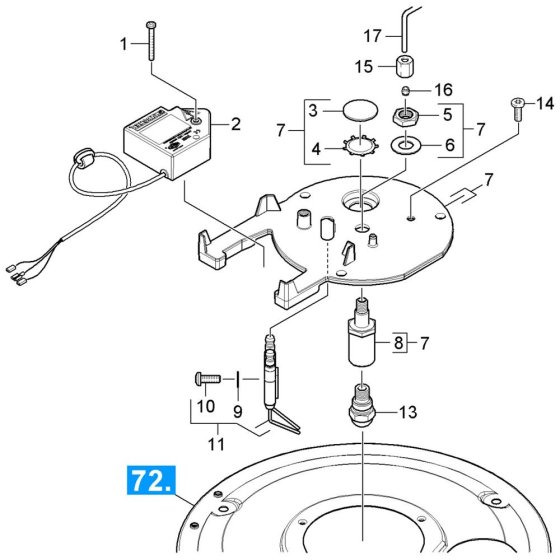 Burner Cover Assembly for Karcher HDS 12-18-4 S Pressure Washer