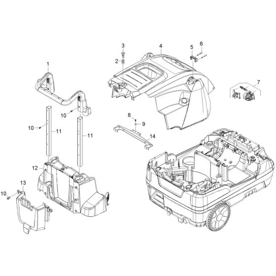 Housing Assembly for Karcher HDS 5-12 C Pressure Washer