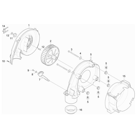 Blower Assembly for Karcher HDS 5-12 C Pressure Washer