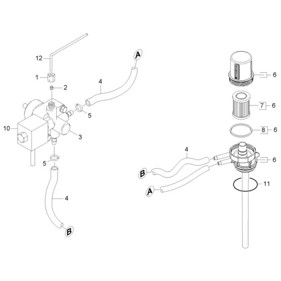 Filter Assembly for Karcher HDS 5-12 C Pressure Washer